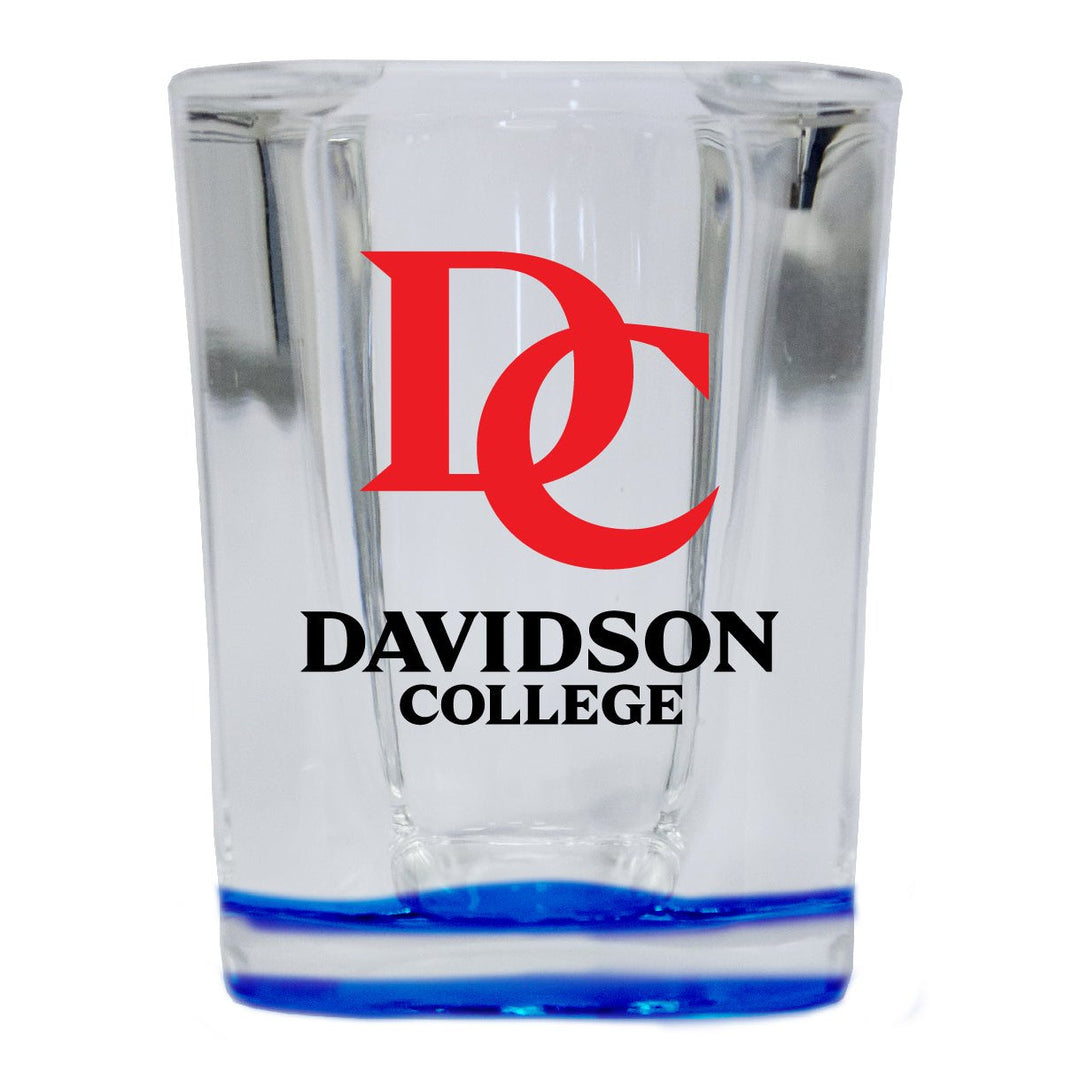 Davidson College 2 Ounce Shot Glass Square Officially Licensed Collegiate Product Image 1