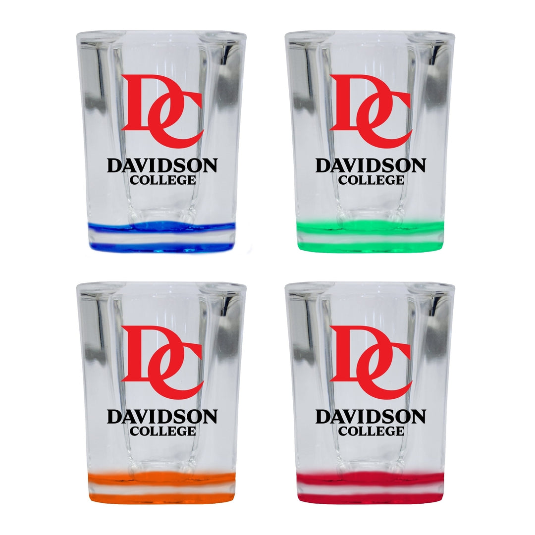 Davidson College 2 Ounce Shot Glass Square Officially Licensed Collegiate Product Image 4