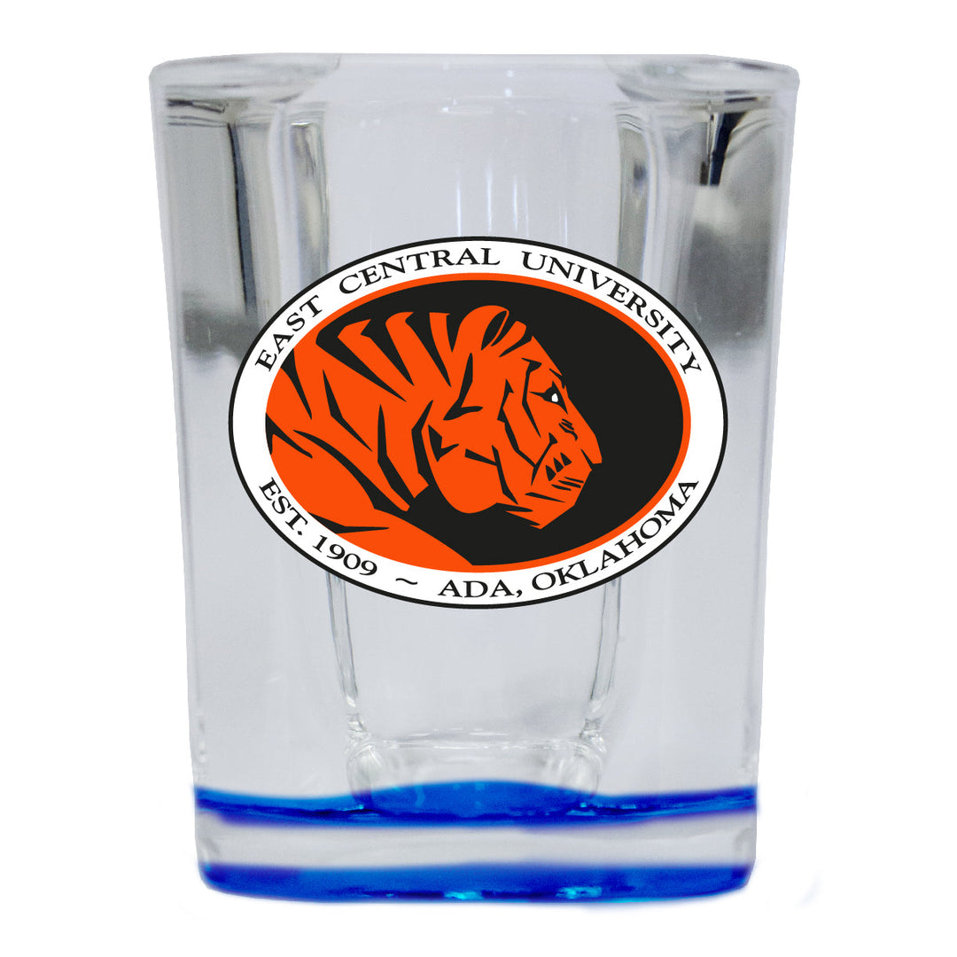 East Central University Tigers 2 Ounce Shot Glass Square Officially Licensed Collegiate Product Image 4