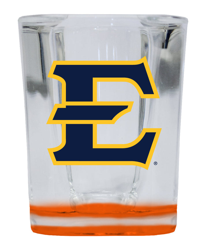 East Tennessee State University 2 Ounce Shot Glass Square Officially Licensed Collegiate Product Image 2