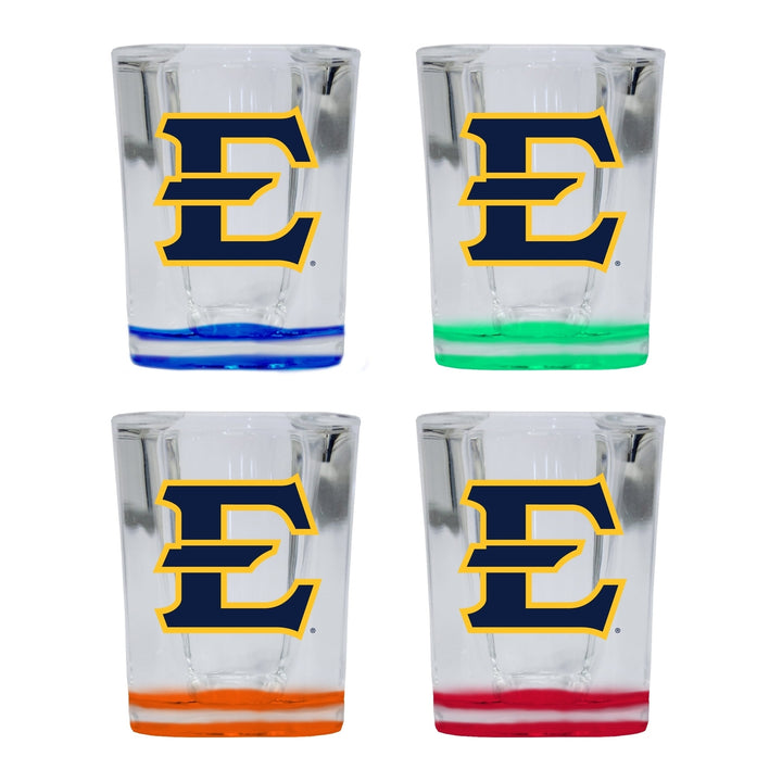 East Tennessee State University 2 Ounce Shot Glass Square Officially Licensed Collegiate Product Image 4