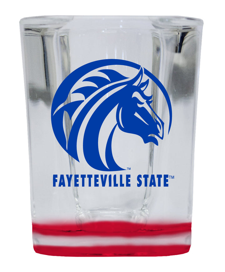 Fayetteville State University 2 Ounce Shot Glass Square Officially Licensed Collegiate Product Image 2