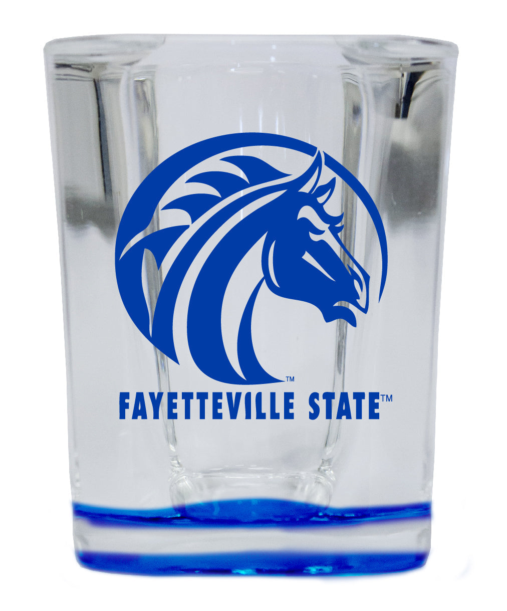 Fayetteville State University 2 Ounce Shot Glass Square Officially Licensed Collegiate Product Image 4