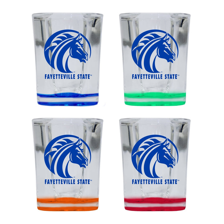 Fayetteville State University 2 Ounce Shot Glass Square Officially Licensed Collegiate Product Image 4