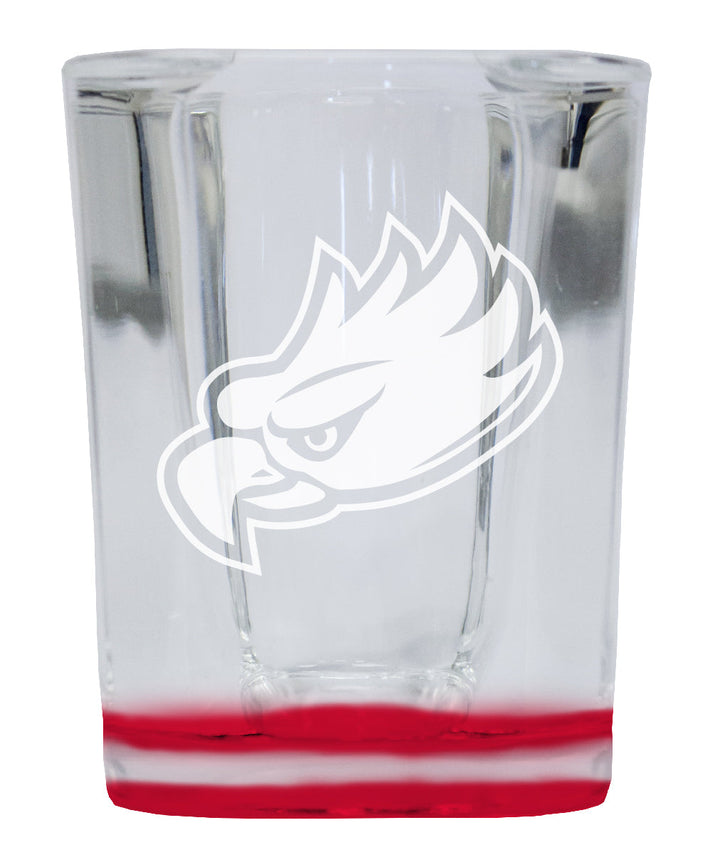 Florida Gulf Coast Eagles 2 Ounce Engraved Shot Glass Square Officially Licensed Collegiate Product Image 1