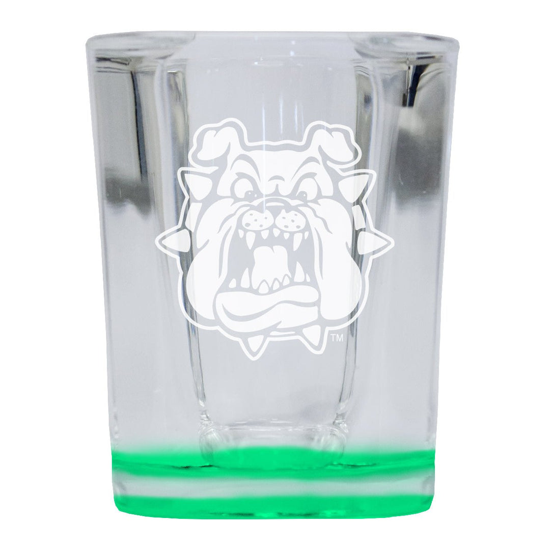 Fresno State Bulldogs 2 Ounce Engraved Shot Glass Square Officially Licensed Collegiate Product Image 3