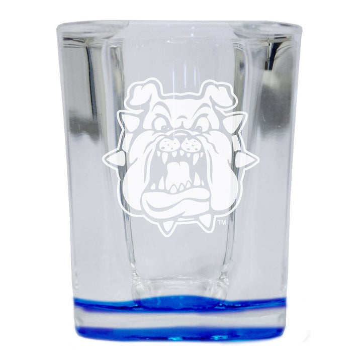 Fresno State Bulldogs 2 Ounce Engraved Shot Glass Square Officially Licensed Collegiate Product Image 4