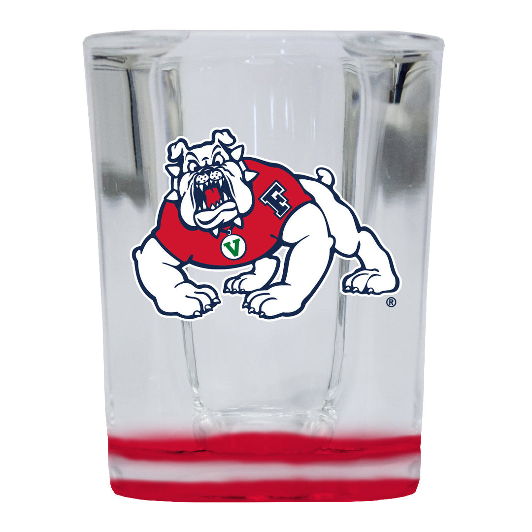 Fresno State Bulldogs 2 Ounce Shot Glass Square Officially Licensed Collegiate Product Image 2