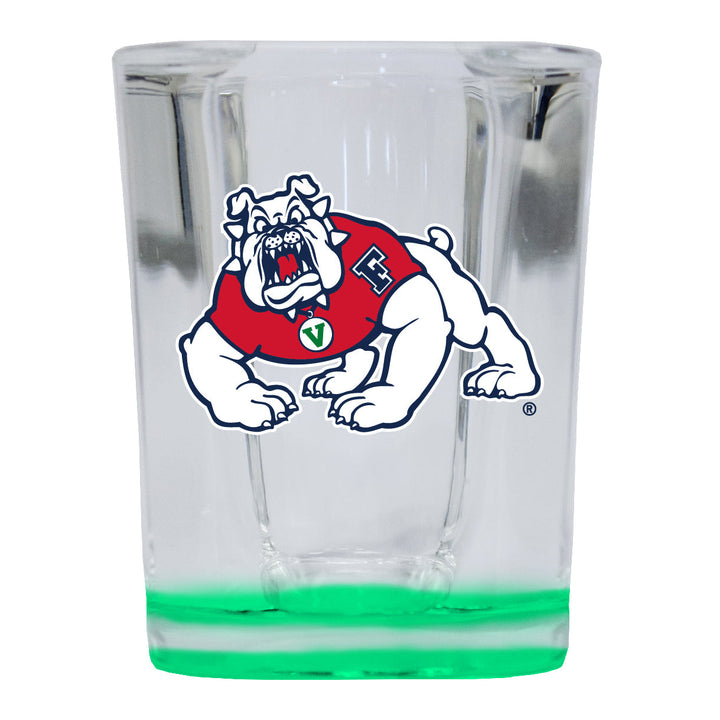 Fresno State Bulldogs 2 Ounce Shot Glass Square Officially Licensed Collegiate Product Image 3