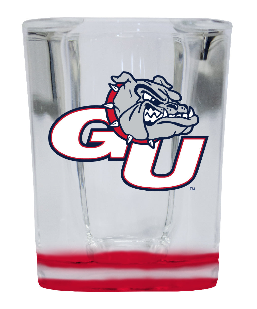 Gonzaga Bulldogs 2 Ounce Shot Glass Square Officially Licensed Collegiate Product Image 1