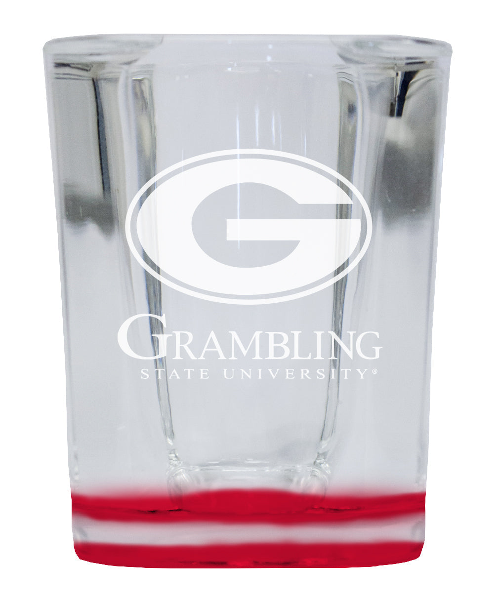 Grambling State Tigers 2 Ounce Engraved Shot Glass Square Officially Licensed Collegiate Product Image 2