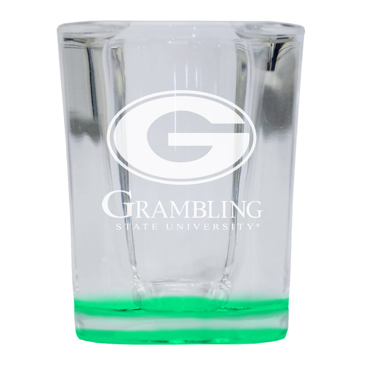 Grambling State Tigers 2 Ounce Engraved Shot Glass Square Officially Licensed Collegiate Product Image 3