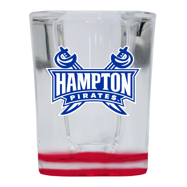 Hampton University 2 Ounce Shot Glass Square Officially Licensed Collegiate Product Image 1