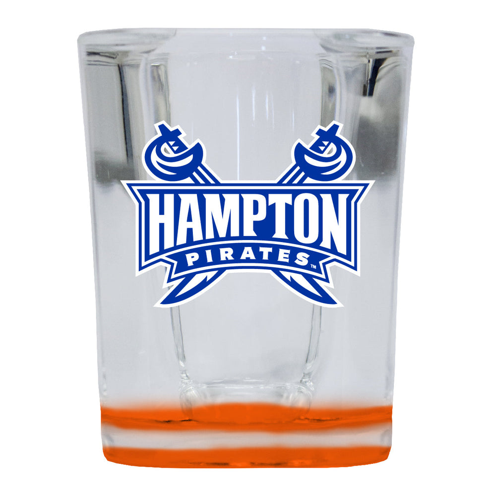 Hampton University 2 Ounce Shot Glass Square Officially Licensed Collegiate Product Image 2