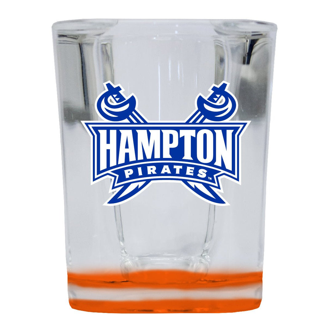 Hampton University 2 Ounce Shot Glass Square Officially Licensed Collegiate Product Image 1