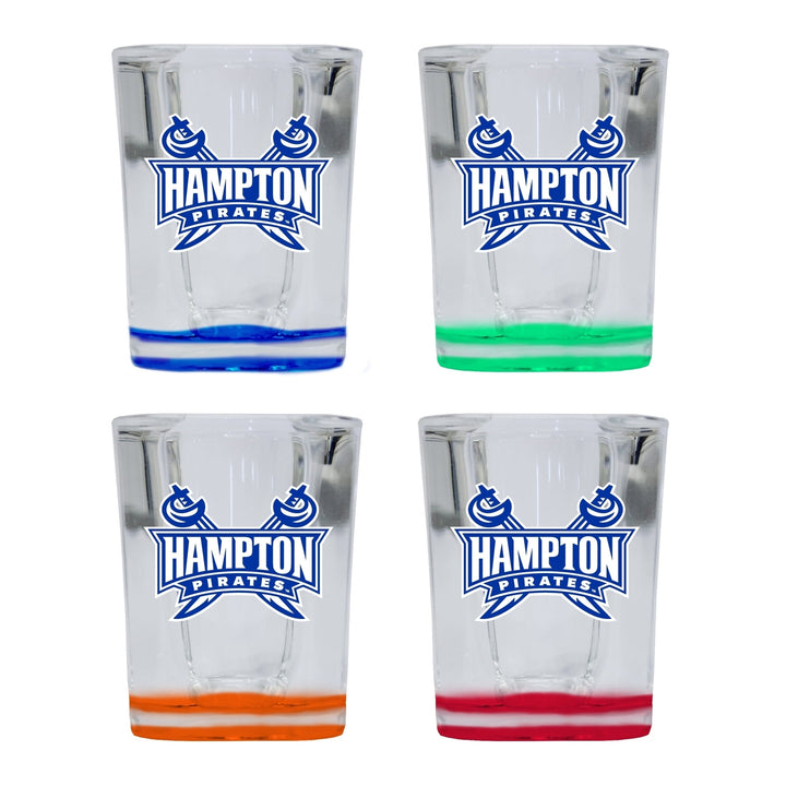 Hampton University 2 Ounce Shot Glass Square Officially Licensed Collegiate Product Image 4