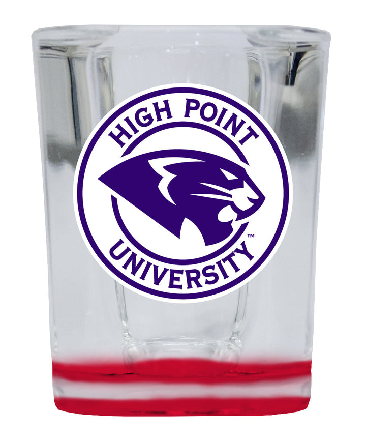 High Point University 2 Ounce Shot Glass Square Officially Licensed Collegiate Product Image 1