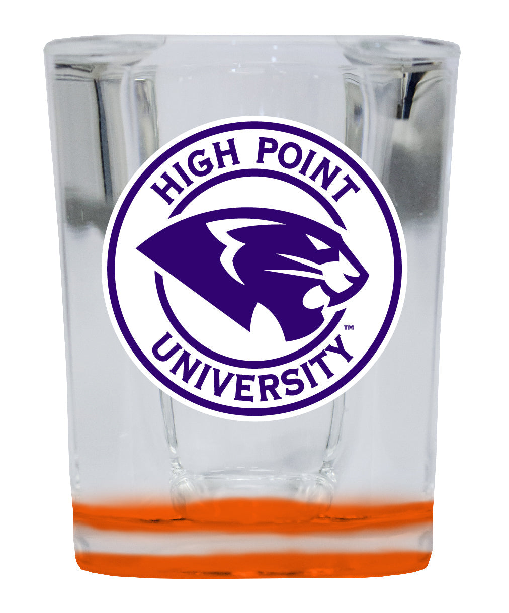 High Point University 2 Ounce Shot Glass Square Officially Licensed Collegiate Product Image 2