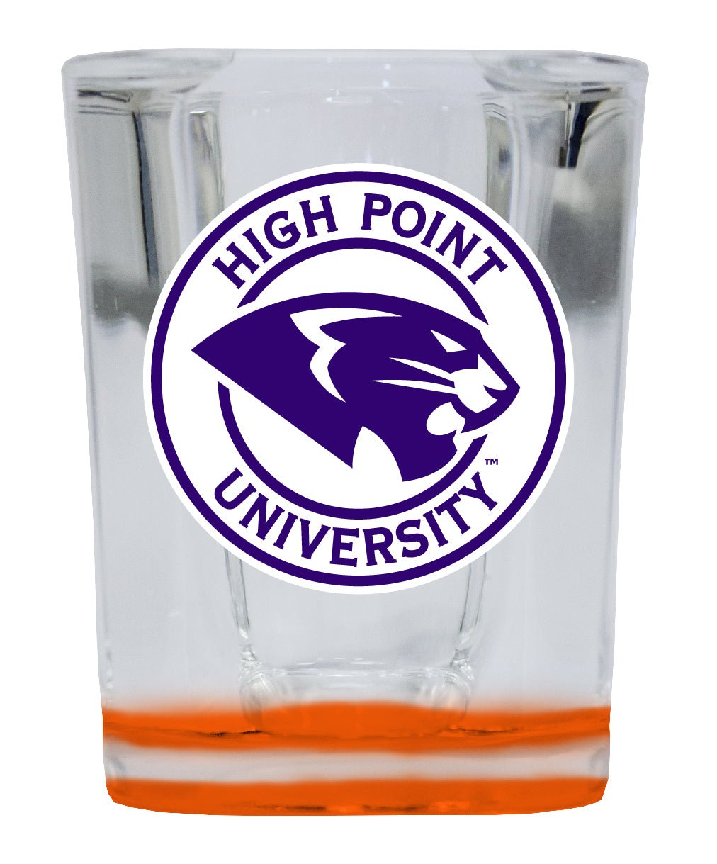 High Point University 2 Ounce Shot Glass Square Officially Licensed Collegiate Product Image 1