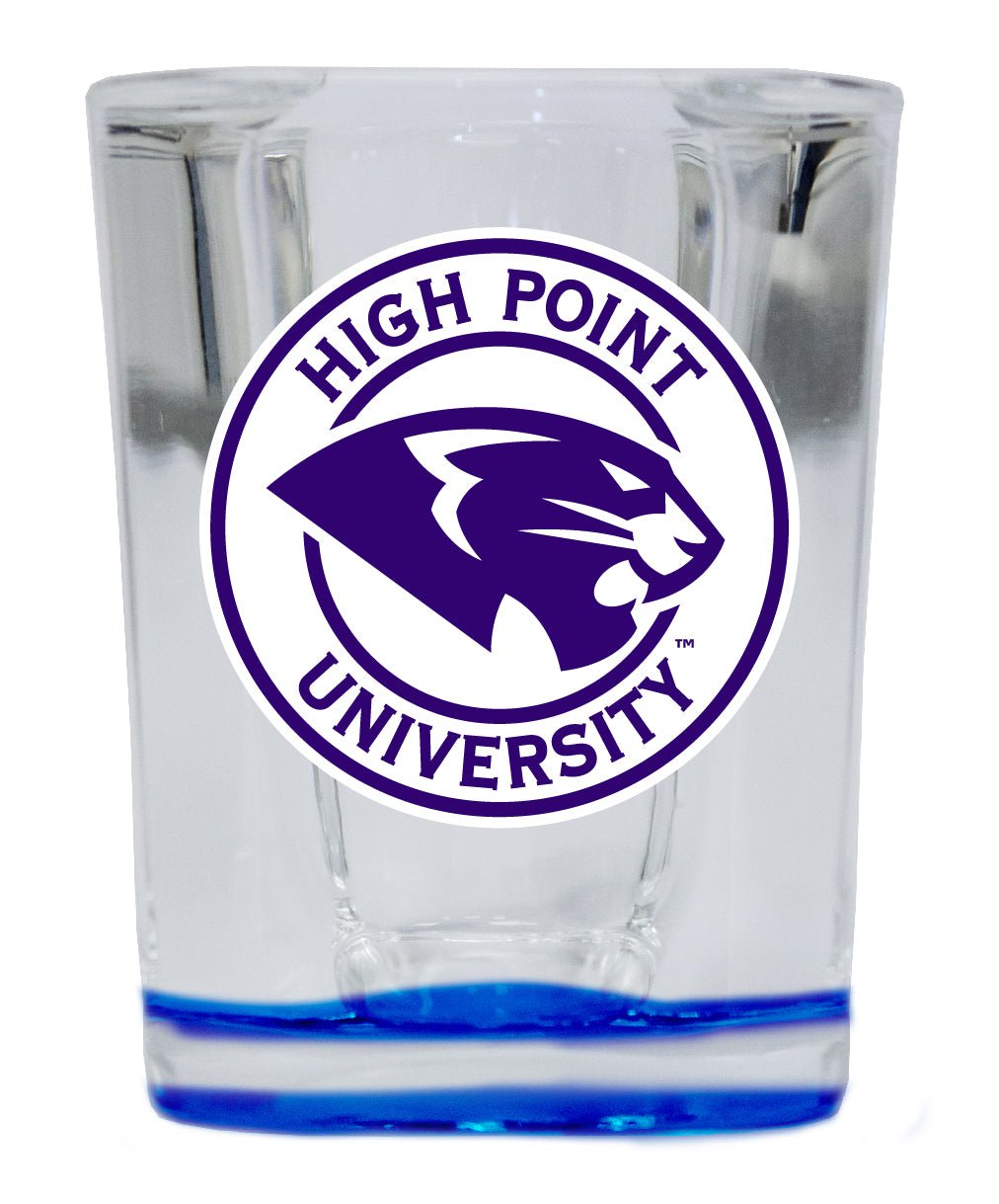 High Point University 2 Ounce Shot Glass Square Officially Licensed Collegiate Product Image 1