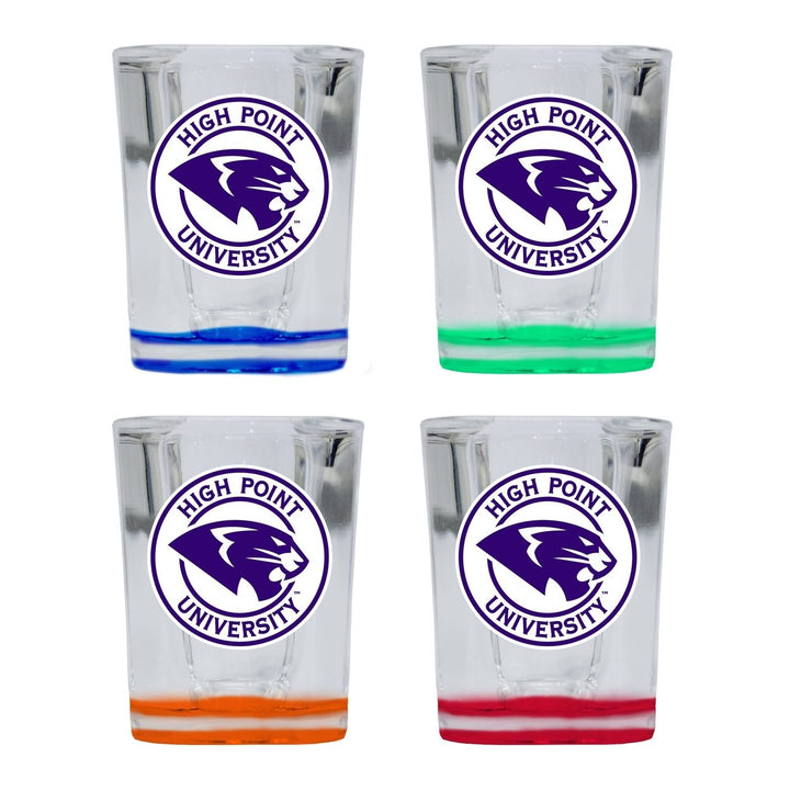 High Point University 2 Ounce Shot Glass Square Officially Licensed Collegiate Product Image 1