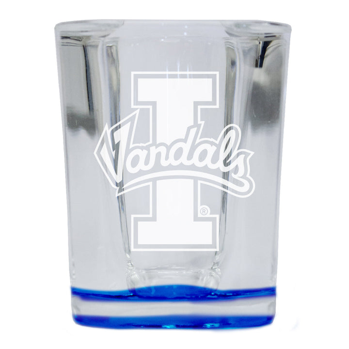 Idaho Vandals 2 Ounce Engraved Shot Glass Square Officially Licensed Collegiate Product Image 4