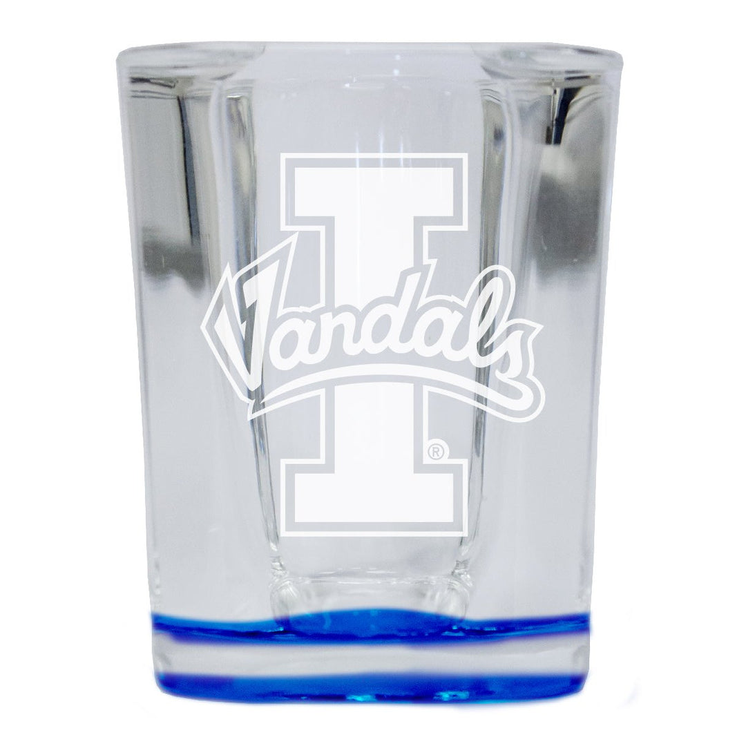 Idaho Vandals 2 Ounce Engraved Shot Glass Square Officially Licensed Collegiate Product Image 1