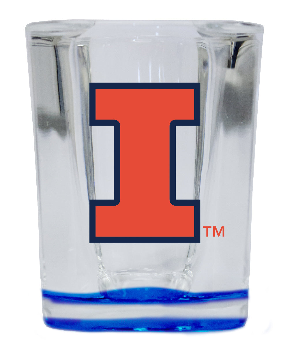 Illinois Fighting Illini 2 Ounce Shot Glass Square Officially Licensed Collegiate Product Image 4