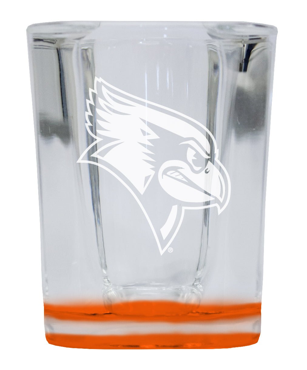 Illinois State Redbirds 2 Ounce Engraved Shot Glass Square Officially Licensed Collegiate Product Image 1