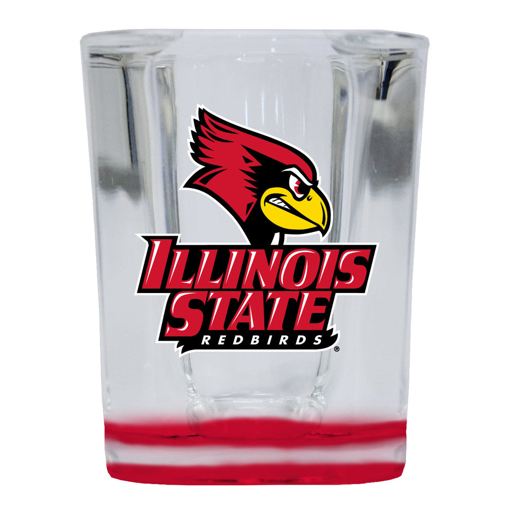 Illinois State Redbirds 2 Ounce Shot Glass Square Officially Licensed Collegiate Product Image 2