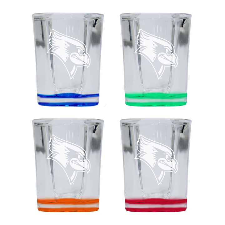 Illinois State Redbirds 2 Ounce Engraved Shot Glass Square Officially Licensed Collegiate Product Image 4