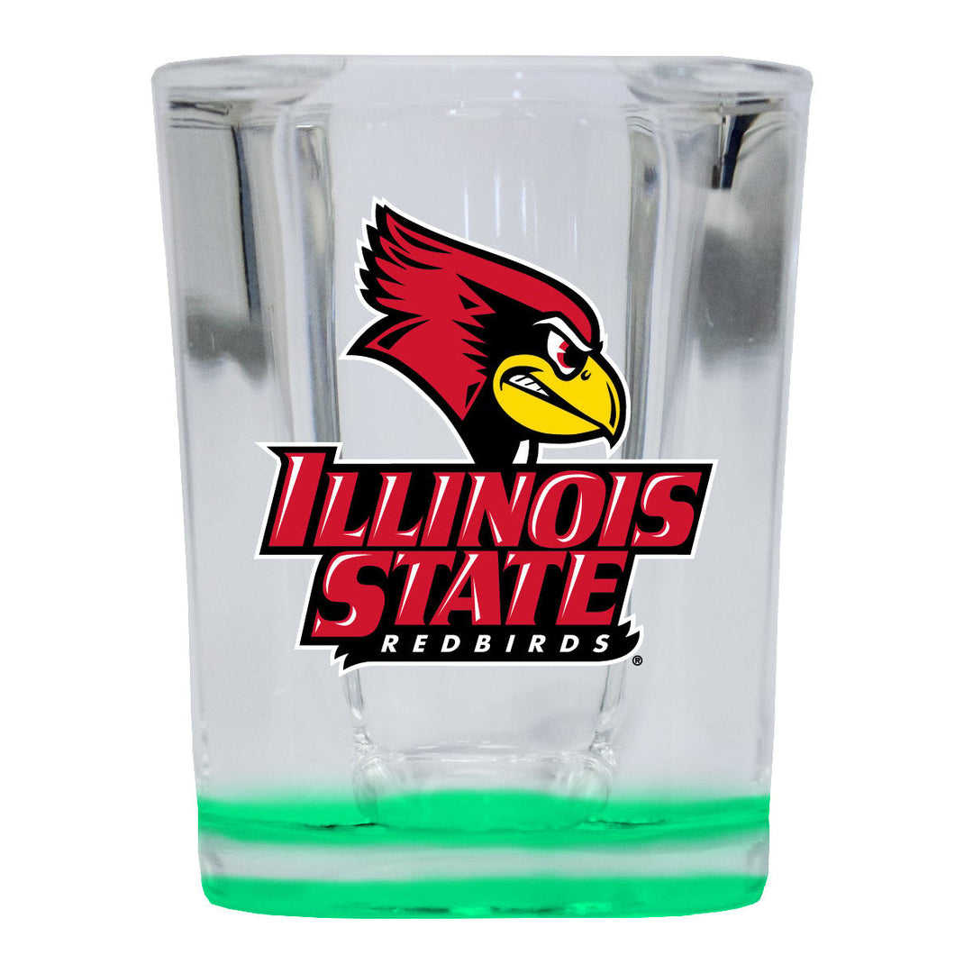 Illinois State Redbirds 2 Ounce Shot Glass Square Officially Licensed Collegiate Product Image 3