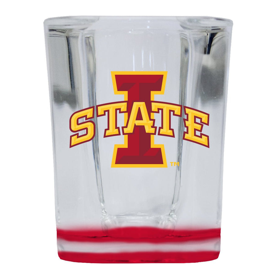 Iowa State Cyclones 2 Ounce Shot Glass Square Officially Licensed Collegiate Product Image 1