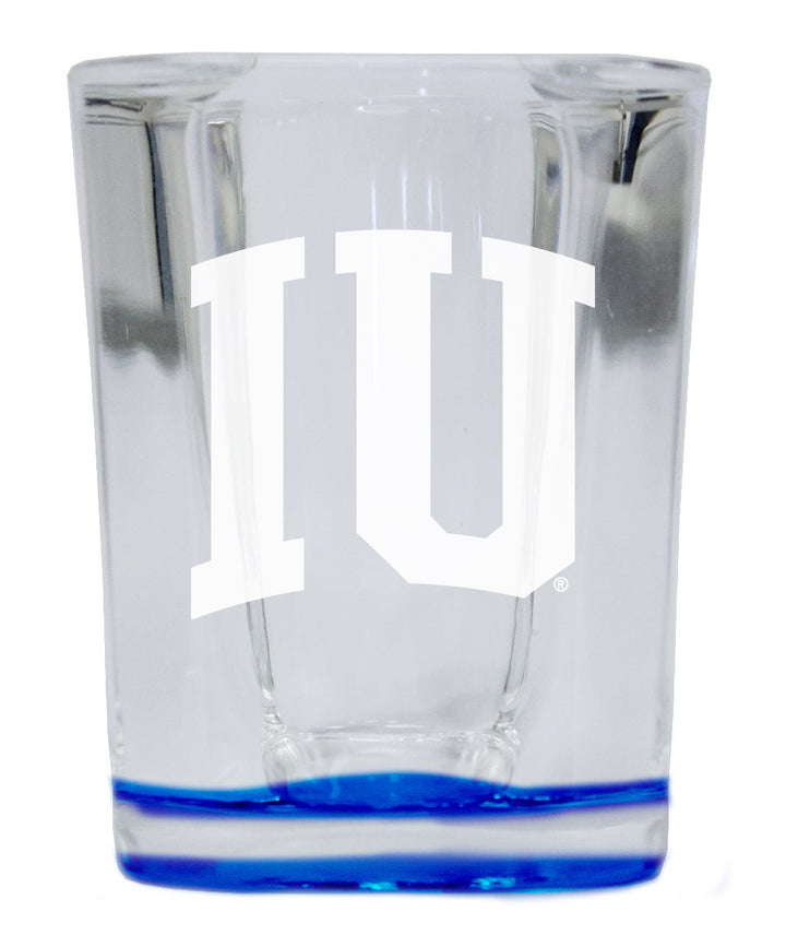 Indiana Hoosiers 2 Ounce Engraved Shot Glass Square Officially Licensed Collegiate Product Image 1