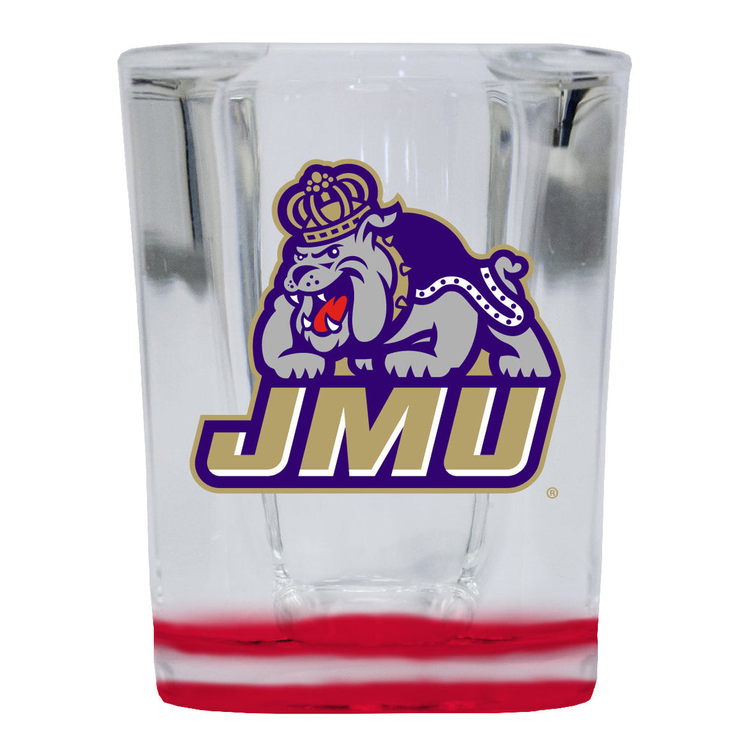 James Madison Dukes 2 Ounce Shot Glass Square Officially Licensed Collegiate Product Image 2