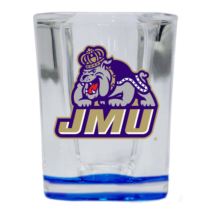 James Madison Dukes 2 Ounce Shot Glass Square Officially Licensed Collegiate Product Image 1