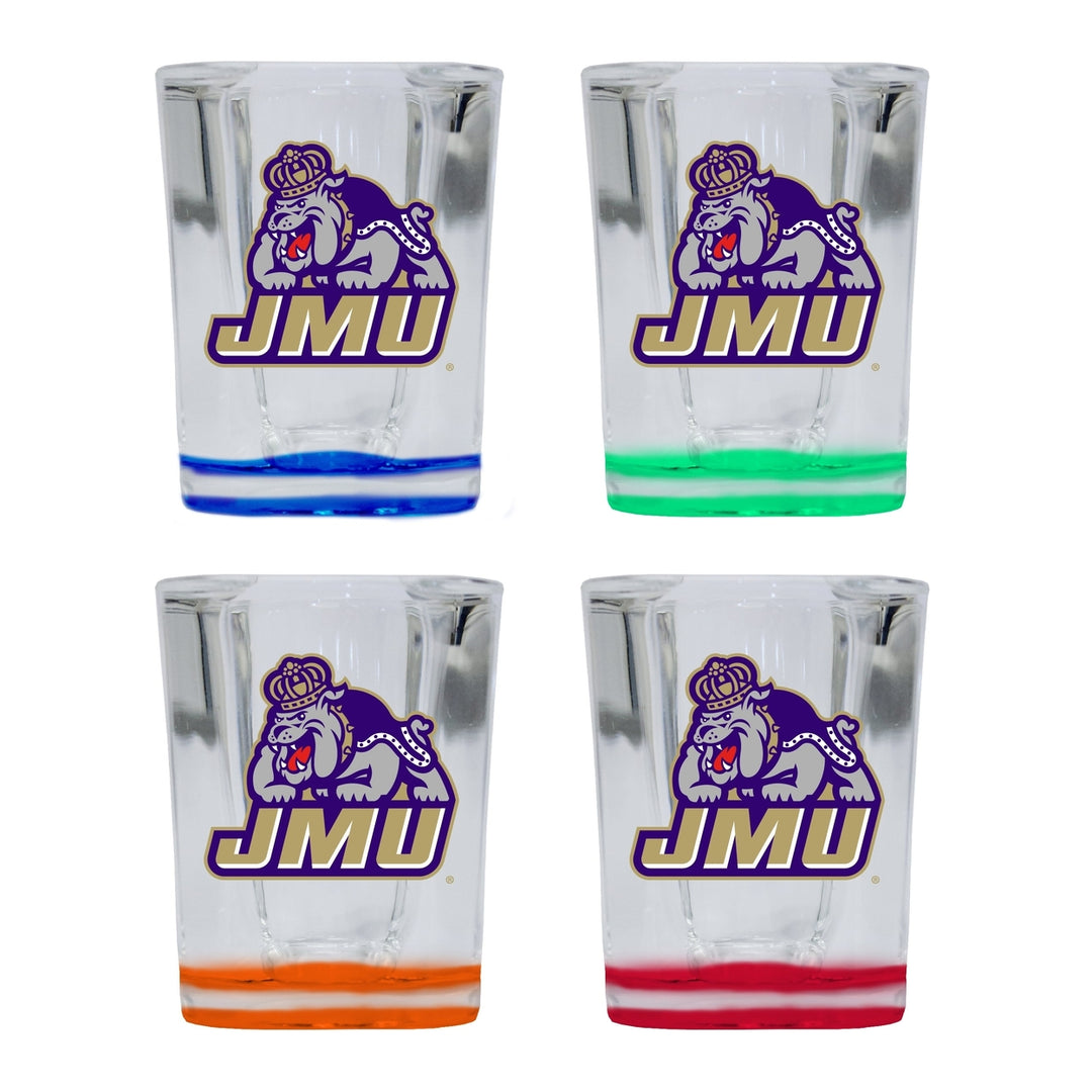 James Madison Dukes 2 Ounce Shot Glass Square Officially Licensed Collegiate Product Image 4