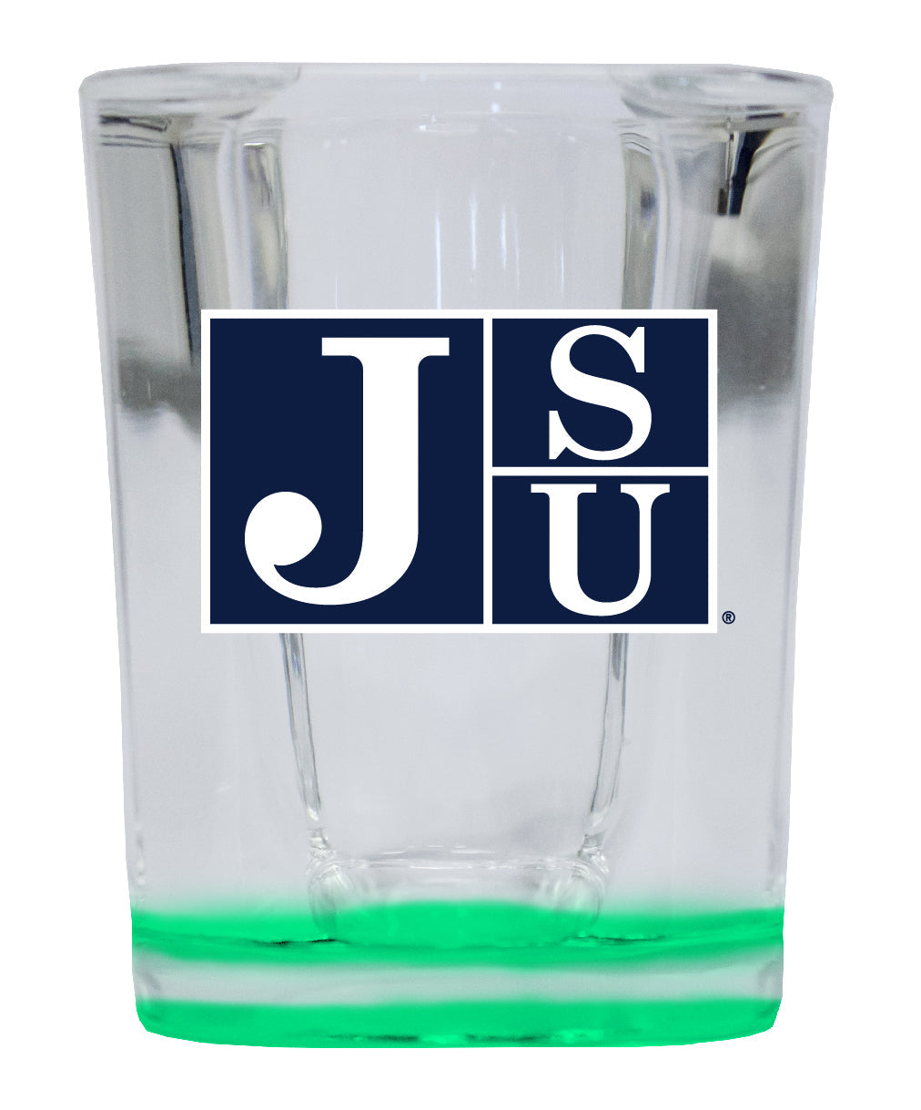 Jackson State University 2 Ounce Shot Glass Square Officially Licensed Collegiate Product Image 1