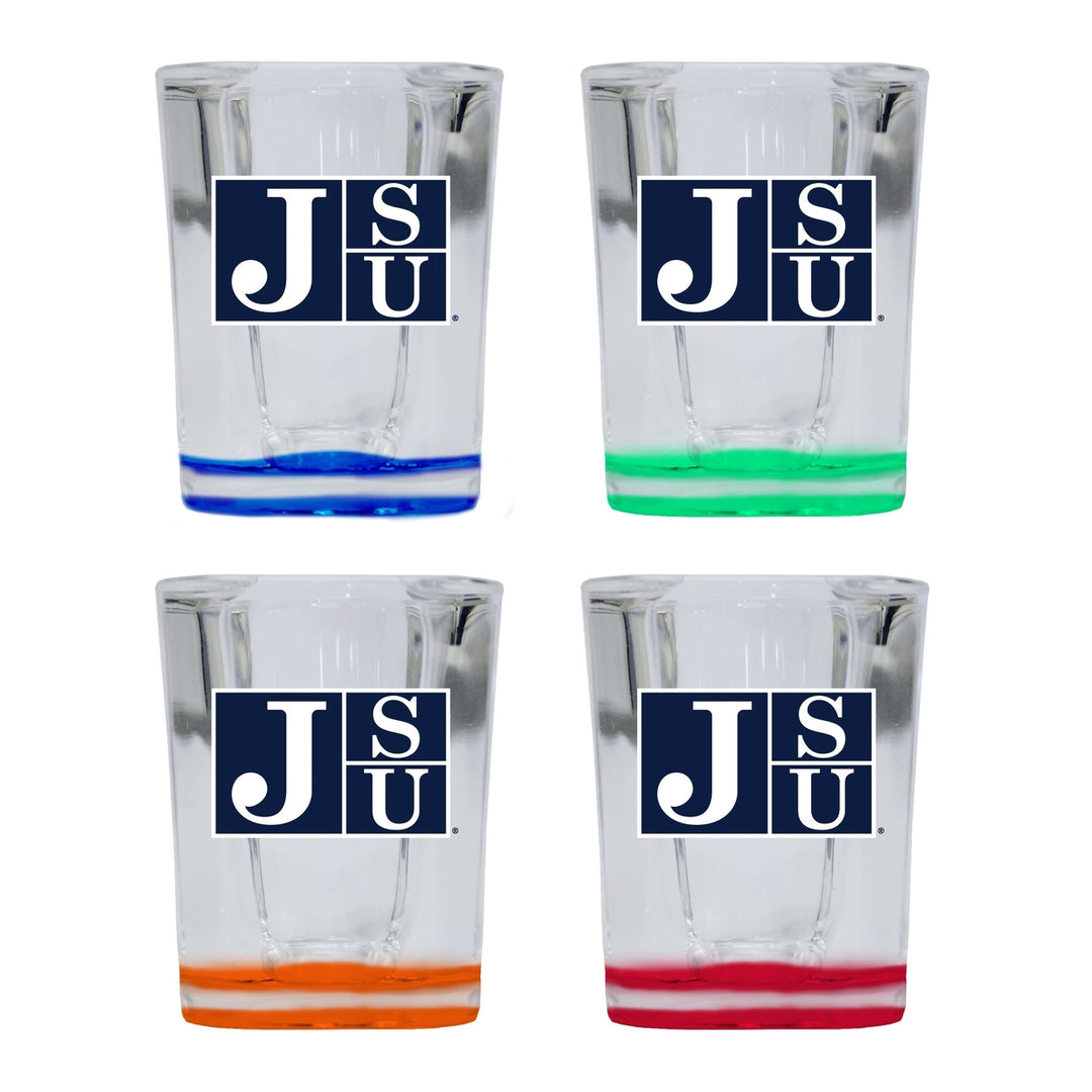 Jackson State University 2 Ounce Shot Glass Square Officially Licensed Collegiate Product Image 4