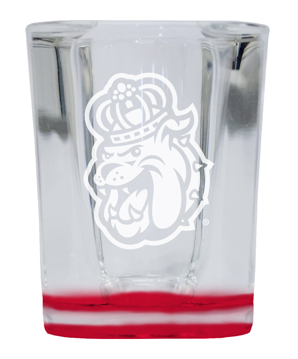 James Madison Dukes 2 Ounce Engraved Shot Glass Square Officially Licensed Collegiate Product Image 2