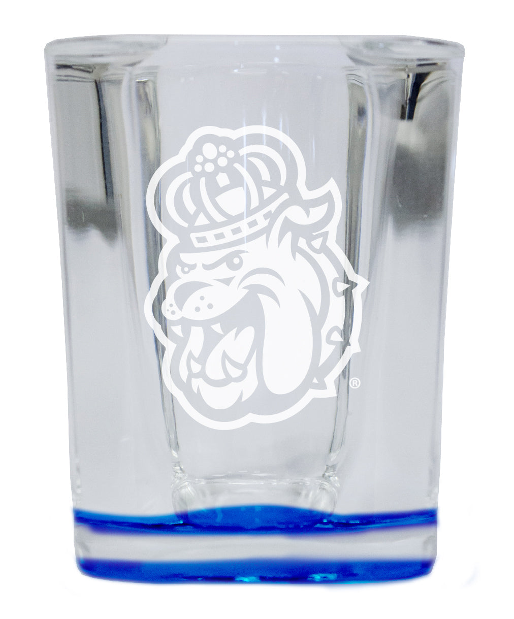 James Madison Dukes 2 Ounce Engraved Shot Glass Square Officially Licensed Collegiate Product Image 4