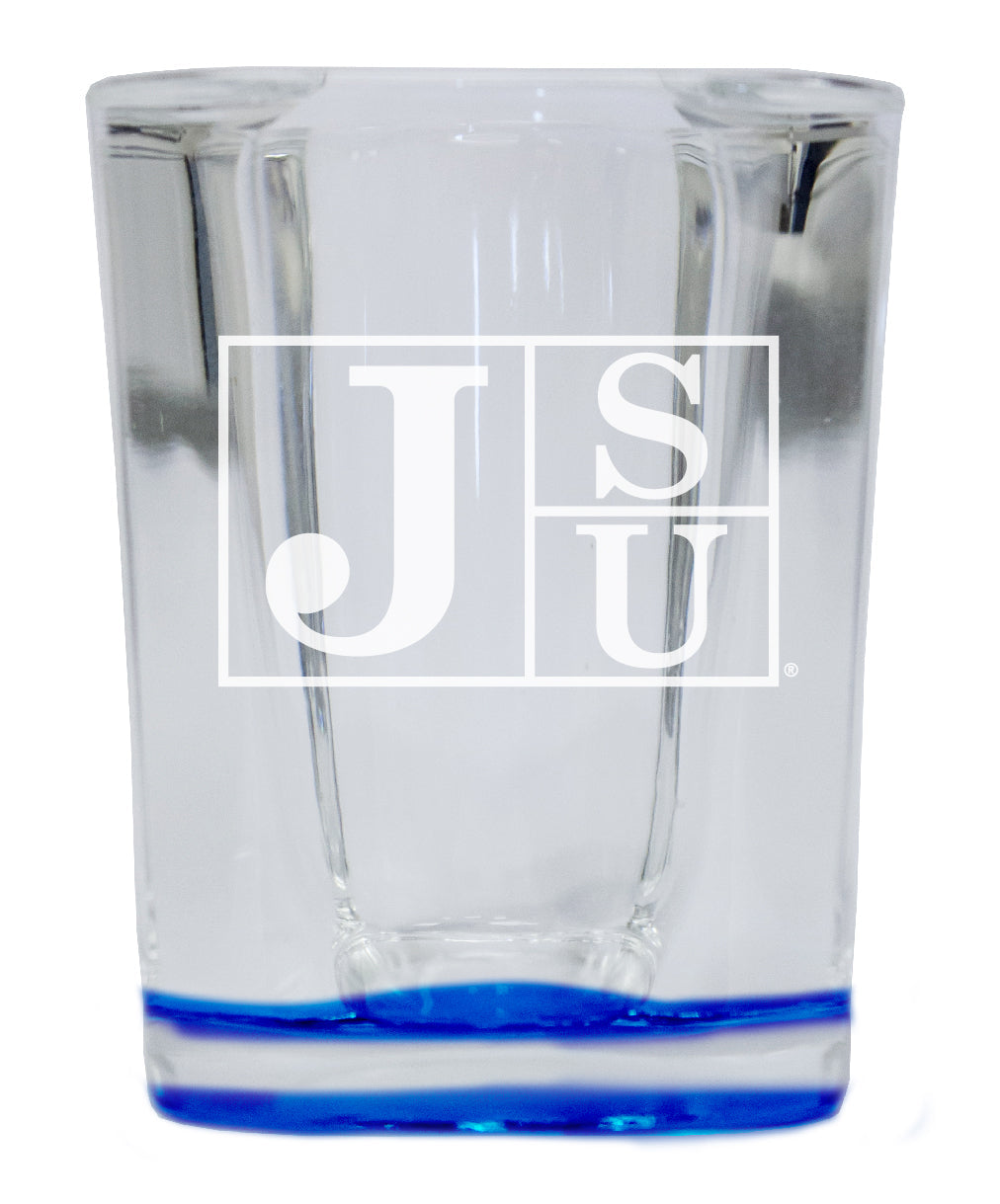 Jackson State University 2 Ounce Engraved Shot Glass Square Officially Licensed Collegiate Product Image 4