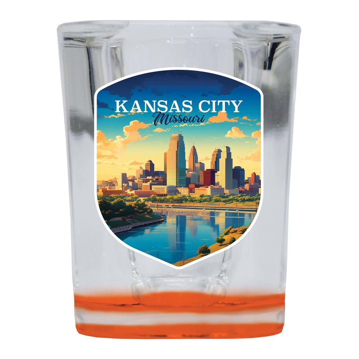 Kansas City Missouri Design A Souvenir 2 Ounce Shot Glass Square Image 4