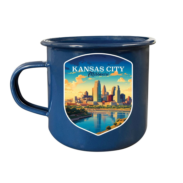 Kansas City Missouri Design A Souvenir Tin Camper Coffee Mug Image 3