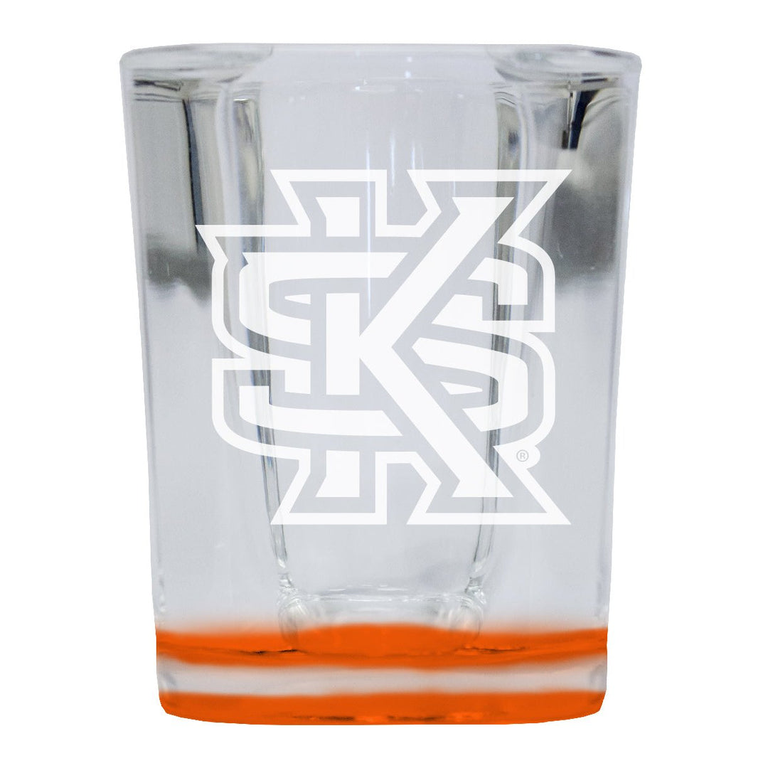 Kennesaw State University 2 Ounce Engraved Shot Glass Square Officially Licensed Collegiate Product Image 2