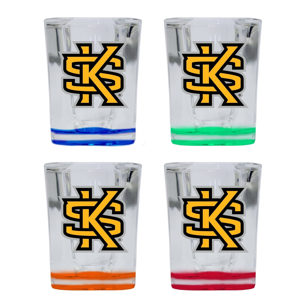 Kennesaw State University 2 Ounce Shot Glass Square Officially Licensed Collegiate Product Image 4