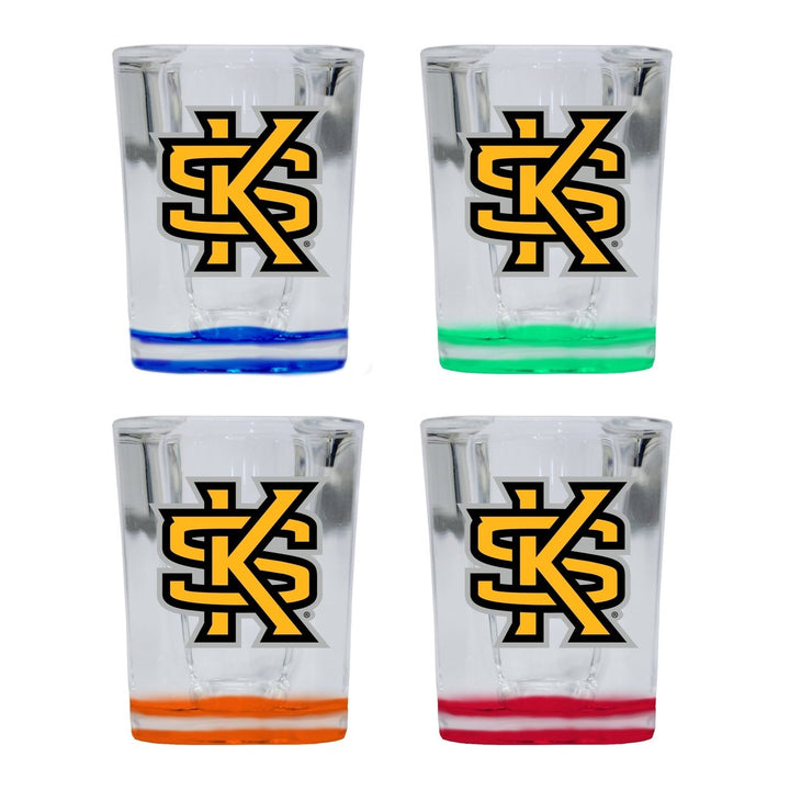 Kennesaw State University 2 Ounce Shot Glass Square Officially Licensed Collegiate Product Image 1