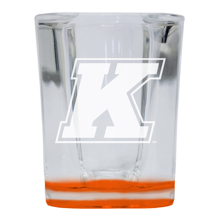 Kent State University 2 Ounce Engraved Shot Glass Square Officially Licensed Collegiate Product Image 2