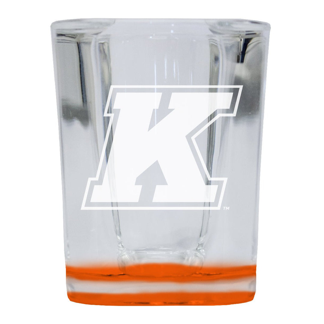 Kent State University 2 Ounce Engraved Shot Glass Square Officially Licensed Collegiate Product Image 1