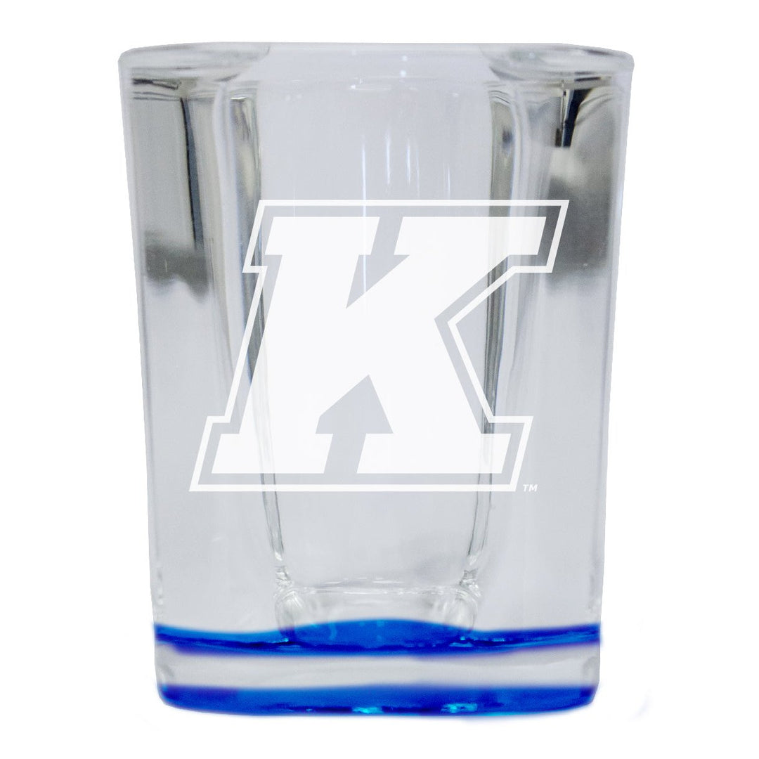 Kent State University 2 Ounce Engraved Shot Glass Square Officially Licensed Collegiate Product Image 1